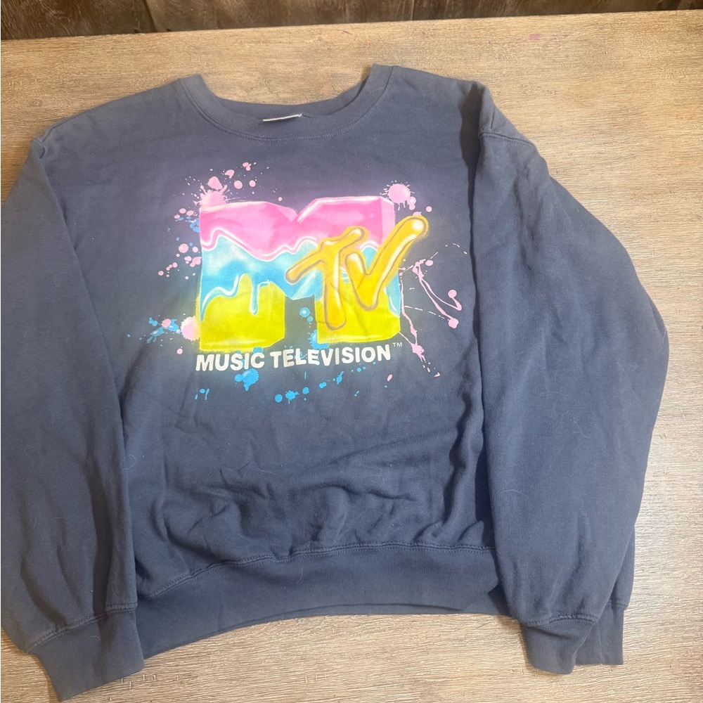 MTV Graphic Sweatshirt - Charcoal